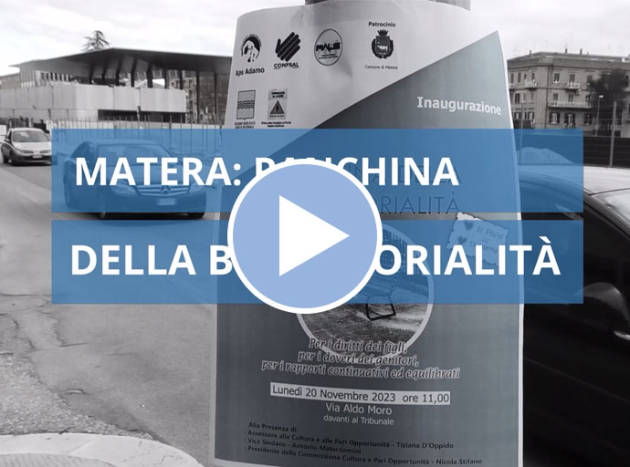 News Basilicata - A Matera Panchina azzurra della bigenitorialità