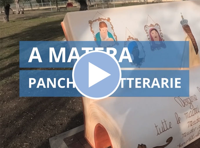 News Basilicata - Panchine letterarie nel Parco Vezzoso di Matera